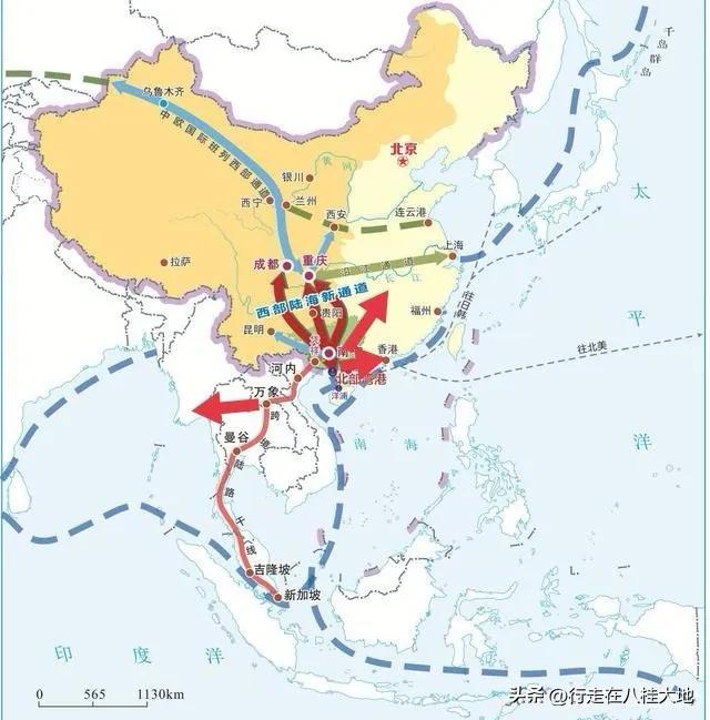 广西投资1300亿，建成10条通往云南交通大动脉，联手对接东盟各国