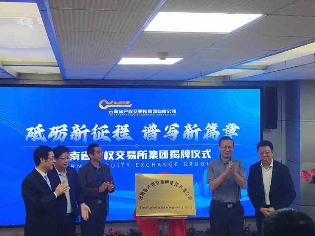 云南省产权交易所集团有限公司揭牌成立
