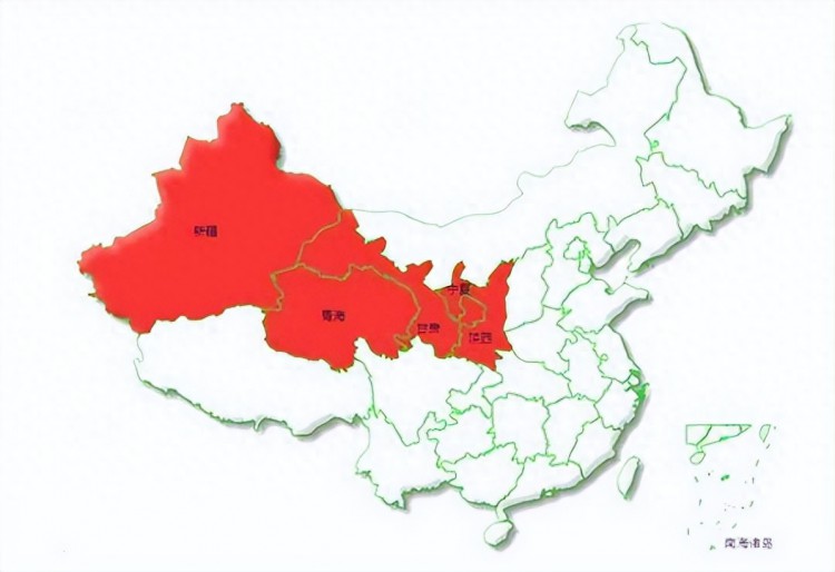 西北区划构想，甘肃拆分三地，陕西合并庆阳，宁夏向北拓展
