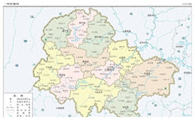 福建省三明市行政区划调整设想，11个县（市、区）撤并到6个