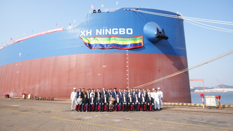 北海造船顺利交付一艘21万吨散货船