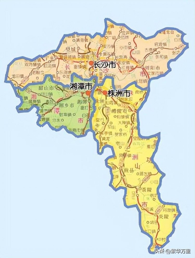 湘潭市的辖区调整湖南省的第7大城市为何有5个区县
